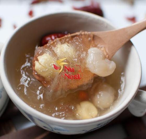 Yến chưng đường phèn long nhãn