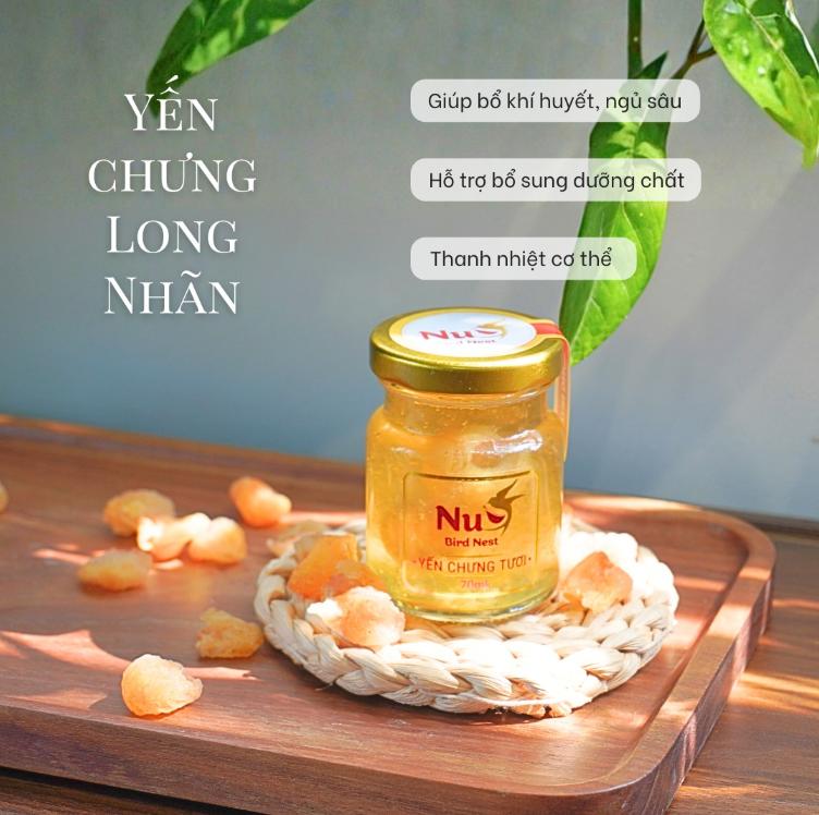 Yến chưng đường phèn long nhãn