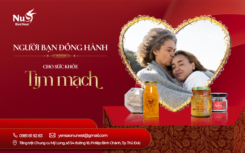 YẾN SÀO NGƯỜI BẠN ĐỒNG HÀNH CHO SỨC KHỎE TIM MẠCH NHƯ THẾ NÀO?