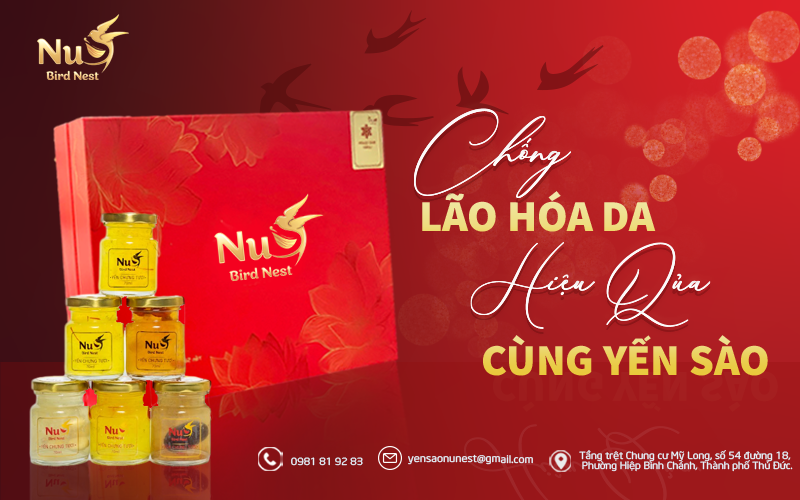 CHỐNG LÃO HÓA DA HIỆU QUẢ CÙNG YẾN SÀO: BÍ QUYẾT CHO LÀN DA TRẺ TRUNG VÀ SÁNG MỊN