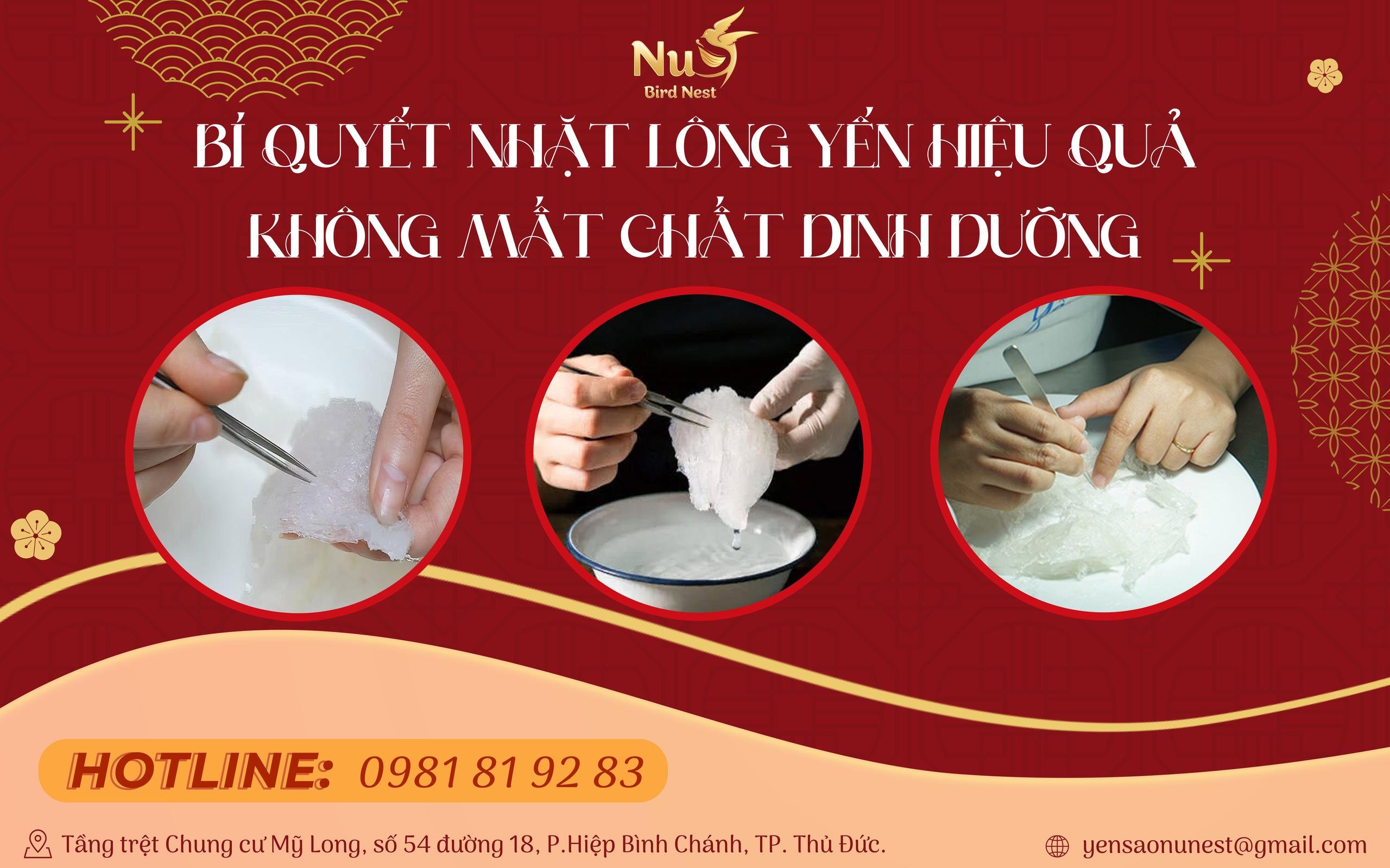 BÍ QUYẾT NHẶT LÔNG YẾN HIỆU QUẢ, KHÔNG MẤT CHẤT DINH DƯỠNG