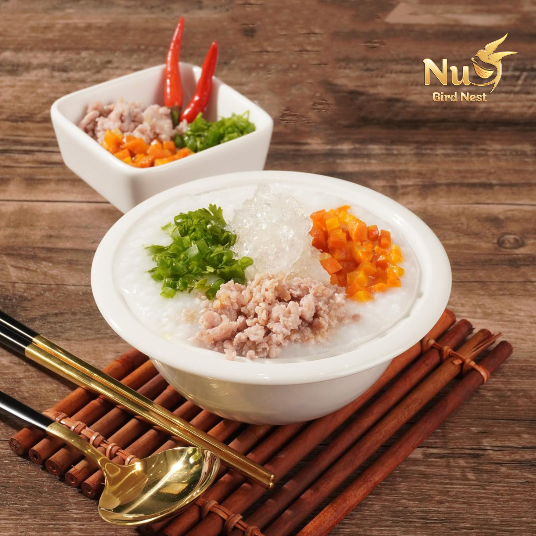 Cháo tổ yến thịt bằm