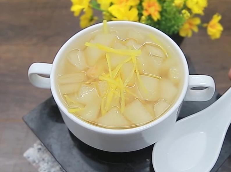 Cách làm yến chưng lê, gừng và đường phèn