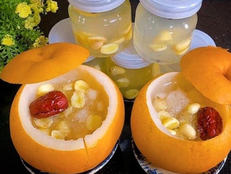 Cách làm yến chưng lê, hạt sen và táo đỏ