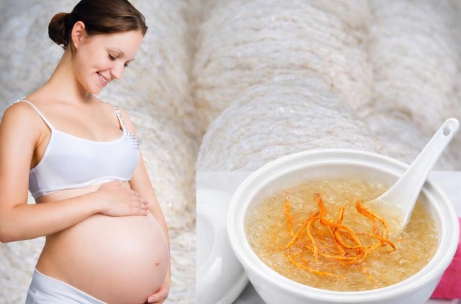 Món yến chưng đông trùng hạ thảo bầu ăn được không?